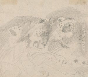Two Leopards by Sawrey Gilpin