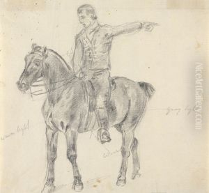 Figure on Horseback Facing Left by Sawrey Gilpin
