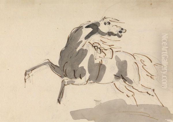 Horse running towards left... - view 1
