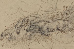 (?) a mythological study, possibly for Phaeton's Chariot