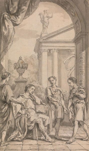 Messengers Before an Emperor - view 1