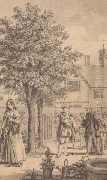 Catherine Parr, Henry VIII and Bishop Gardner - view 1