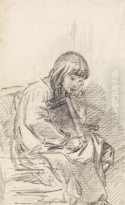 A Child Seated A Child Seated