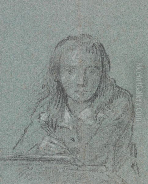 Artist's Son Writing - view 1