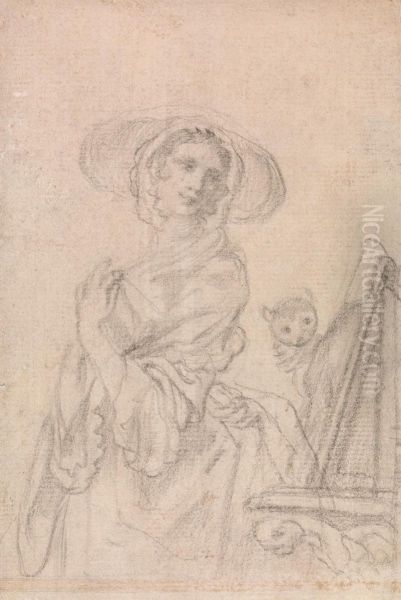 A Study for "Seeing -- La Vue" (One of the Five Senses) - view 1