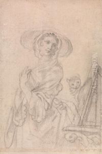 A Study for "Seeing -- La Vue" (One of the Five Senses) by Francis Hayman