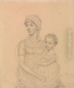 Lady Wigram with Her Infant Son, William Pitt Wigram by John Smart