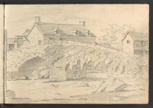 Part of Oakhampton by William Brockedon
