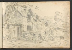 Cottage at Exminster by William Brockedon