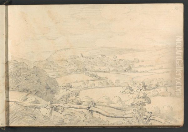 Totnes from Dartington - view 1