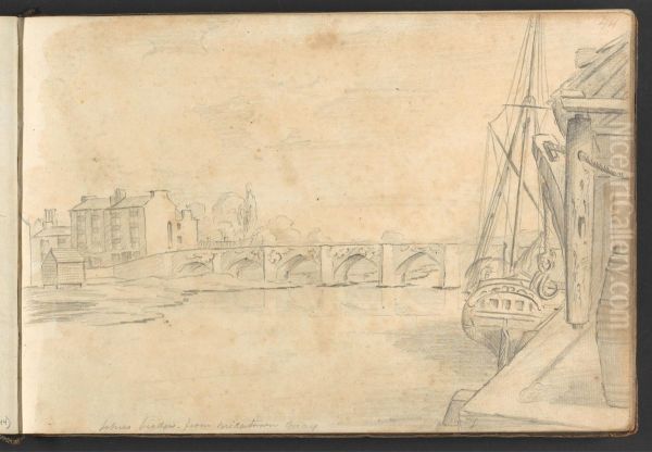 Totnes Bridge from Bridgetown Quay - view 1