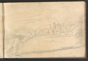 Berry Pomeroy Castle by William Brockedon