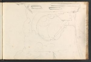 Sketch of a Street Scene with an Arch