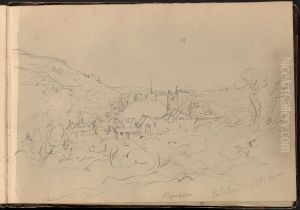Plympton - Sir Joshua Reynold's House by William Brockedon