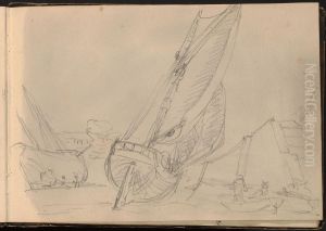 Sketch of Boats in a Harbor Sketch of Boats in a Harbor