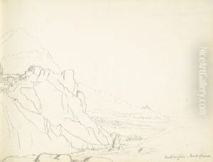 A View of Ventimiglia Bordighera by William Brockedon