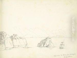 View of Genoa from Across the Lake