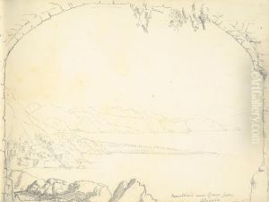 Coastline with Mountains by William Brockedon