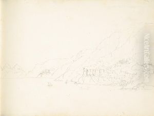 Mediterranean Coastal Scene by William Brockedon