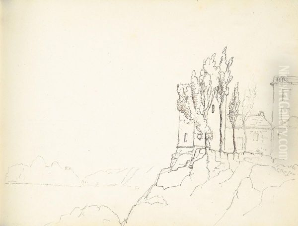 Buildings Overlooking a Rocky Cliff - view 1