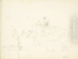 An Italian Town by William Brockedon