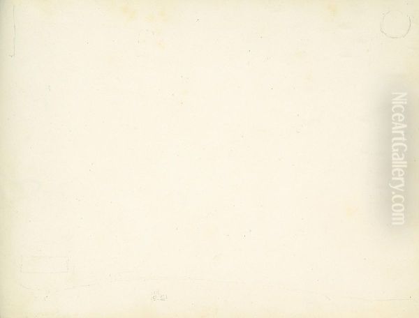 Very Faint Sketch, Possibly of a Landscape (?) - view 1