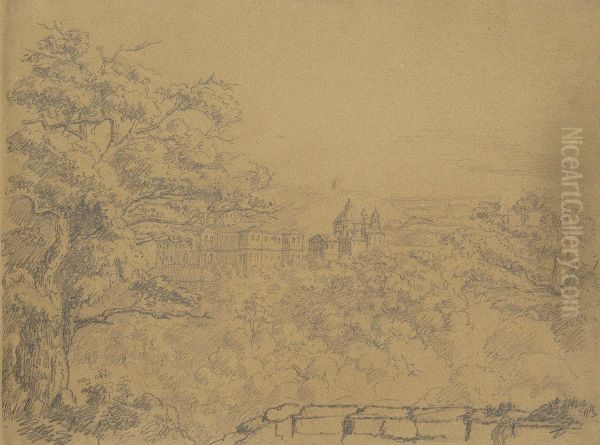 Rural Landscape with Monastery - view 1