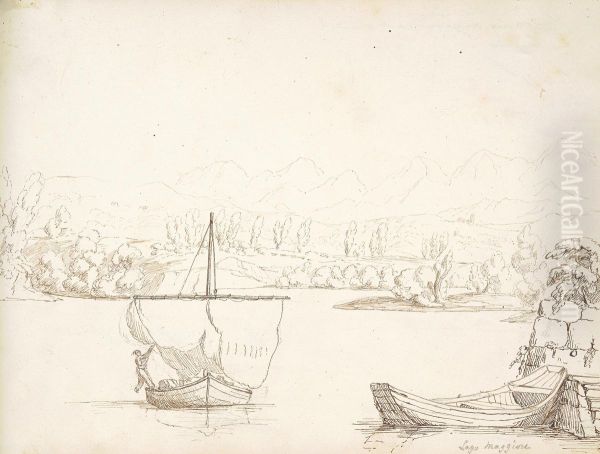 Boats on Lake Maggiore - view 1