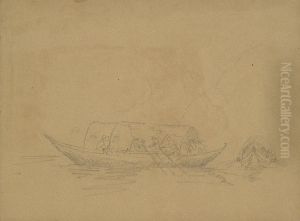 Sketch of Two Gondolas