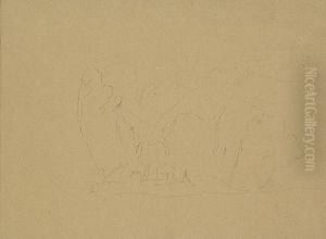 Sketch of Mountains by William Brockedon