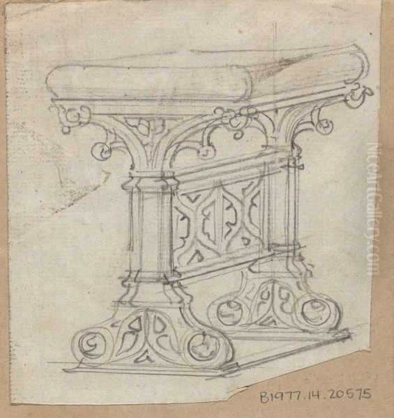 Design for a Gothic Table - view 1