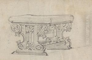 Design for a Gothic Kneeler by Augustus Pugin