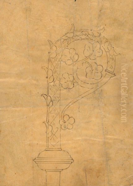 Design for a Gothic Staff - view 1