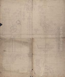 Design for the Brass Eagle Lectern Base by Augustus Pugin