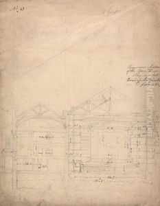 Transverse Section by Augustus Pugin