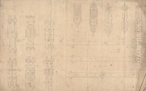 Designs for Gothic Hinges, Keyplates and Doorstraps by Augustus Pugin