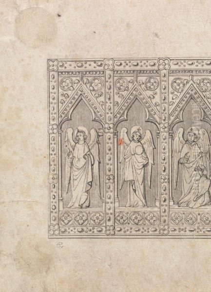 Design for a Gothic Church Altar and Organ - view 1