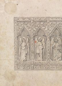 Design for a Gothic Church Altar and Organ by Augustus Pugin