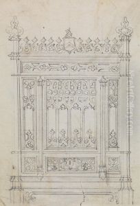 Design or a Gothic Screen by Augustus Pugin