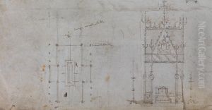 Design for a Gothic Canopy by Augustus Pugin