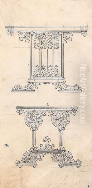 Designs for Gothic Tables - view 1