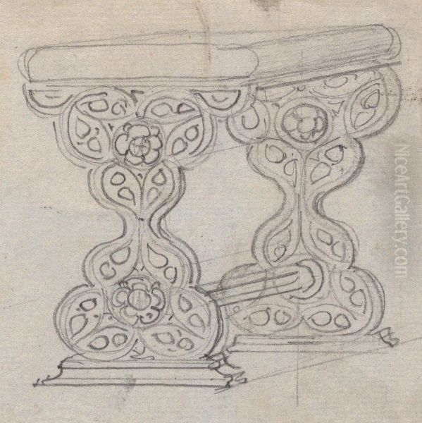 Design for a Gothic Table - view 1