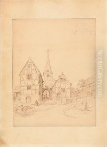 Sketch of a Small Gothic Church, with a Design for Gothic Ornamentation by Augustus Pugin