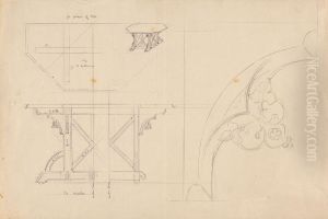 Design for an Octagonal Table by Augustus Pugin