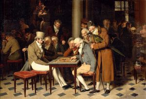 L'Interieur d'un cafe by Louis-Leopold Boilly