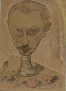 Portret nieznanego mezczyzny by Stanislaw Ignacy Witkiewicz (Witkacy)