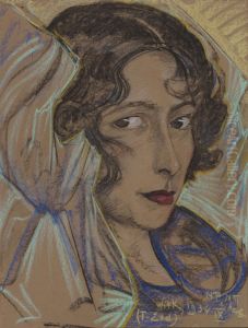 Portret Rozy Duch by Stanislaw Ignacy Witkiewicz (Witkacy)