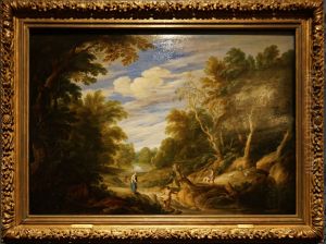 Forest landscape with figures by Alexander Keirincx