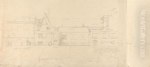 Elevation of Buildings Fronting Westminster Hall