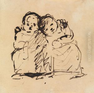 Study of Two Children by Benjamin Haydon